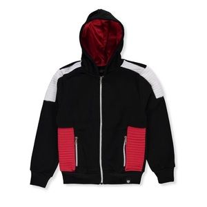 ‘Encrypted’ Boys Hooded Sweat Jacket